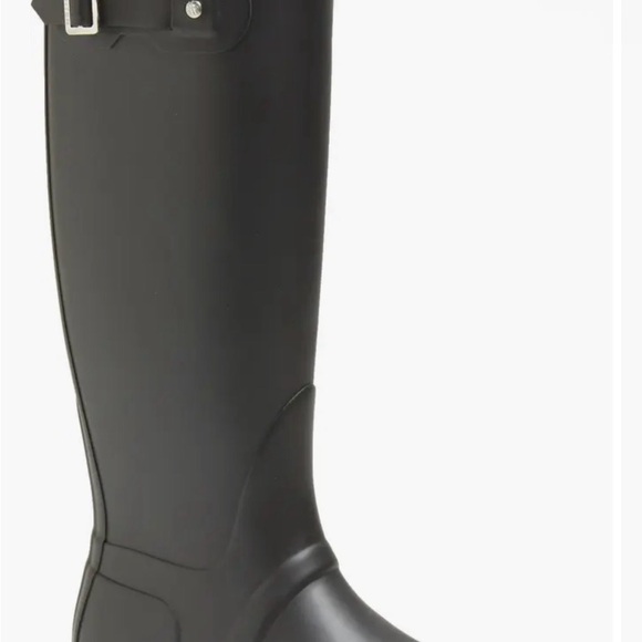 Hunter Tall Matte Black Waterproof Rain Boots - Picture 4 of 6